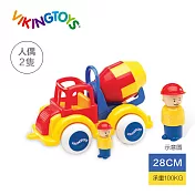 【瑞典 Viking toys】Jumbo水泥車(含2隻人偶)-28cm 81253