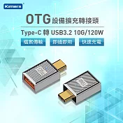 Kamera USB3.2 To Type-C OTG轉接頭 10G/120W (滑鼠/鍵盤/筆電/讀卡機)