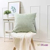 IN-HOUSE-簡約系列抱枕-條紋綠(50x50cm)/1入