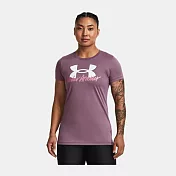 Under Armour 女 Tech Graphic 短T-Shirt-粉-1379488-500 XS 粉紅色