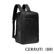 【Cerruti 1881】限量2折 義大利頂級小牛皮後背包 全新專櫃展示品(黑色 CEZA06225M)