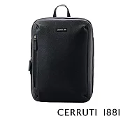 【Cerruti 1881】限量2折 義大利頂級小牛皮後背包 全新專櫃展示品(深藍色 CEZA05934M)