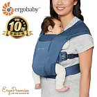 【U】ergobaby - Embrace 環抱二式 初生嬰兒背帶柔軟透氣款  藍色