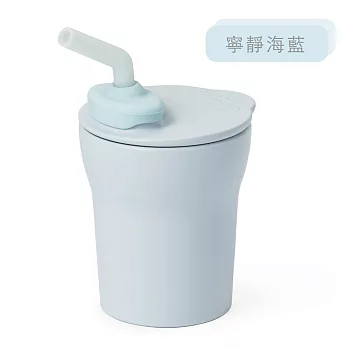 Miniware 天然聚乳酸兒童學習餐具 愛喝水水杯組 1-2-3 Sip! Sippy Cup 寧靜海藍