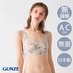 【日本GUNZE】日本製輕薄無痕bra背心(TB2655─098) M 淺灰