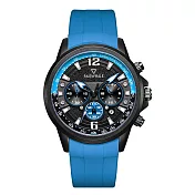 Mark Fairwhale 馬克菲爾 不受拘束自由前衛個性矽膠錶帶手錶-5530(休閒運動繽紛錶) 湖水藍