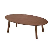 【MUJI 無印良品】木製橢圓矮桌/相思木/寬110