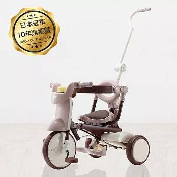 【U】日本iimo - 兒童折疊三輪車/基礎款  棕色