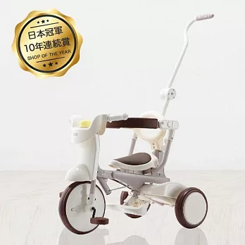 【U】日本iimo - 兒童折疊三輪車/基礎款  白色