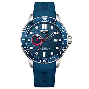 BEXEI 貝克斯 旋轉錶圈全自動機械潛水錶-9087 (高清夜光潛水錶) 藍水鬼
