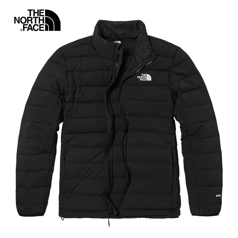 The North Face M BELLEVIEW STRETCH DOWN JACKET APFQ 男防潑水保暖可打包立領羽絨外套-黑-NF0A7W7QJK3 S 黑色