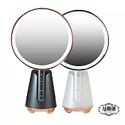 【Obeauty 奧緹】魔幻分離式美妝鏡-三色光LED觸控化妝鏡/智能美肌美顏補光燈-UFS-168(二色任選) 月光白