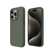 ABSOLUTE LINKASE SILICONE iPhone 15 Pro 6.1吋 MagSafe 類膚觸矽膠保護殼(多色可選) 軍綠