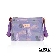 【OMC】羽草系最正層次收納斜背側背包12975- 浪漫紫