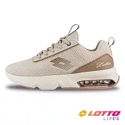 【LOTTO 義大利】女 ARIA’ Lite 氣墊跑鞋- 23cm 焦糖拿鐵