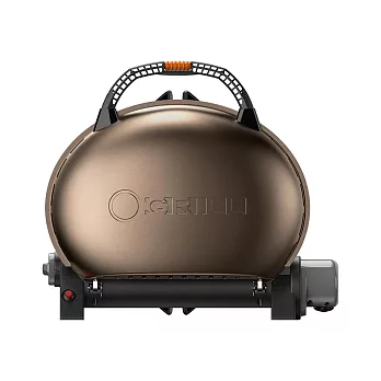 【O-Grill】500-E 美式時尚可攜式瓦斯烤肉爐-便攜包套組 香檳金
