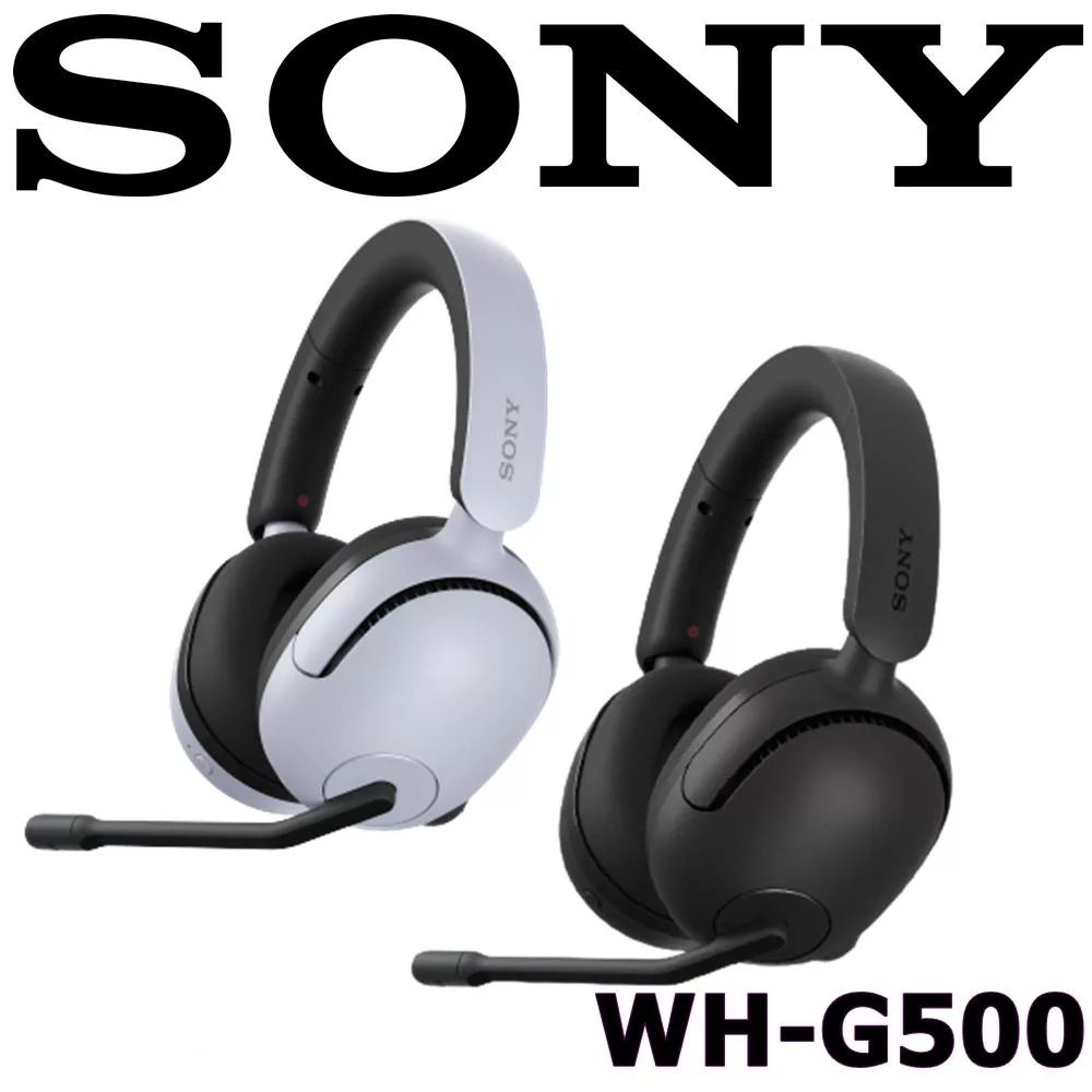 SONY WH-G500(G5)無線耳罩式電競耳機 2色 360空間音效 40mm大單體 索尼公司貨保固一年 白色