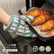 【&NE】日本製多功能防燙隔熱雙面手套(符合女性小巧纖細的手型) 藍格紋