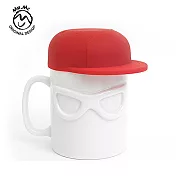 【香港Mr.Mc】嘻哈造型杯子杯蓋組-紅