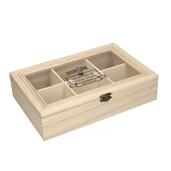 《La Cafetiere》山毛櫸木茶包收納盒 | 咖啡包收納盒 防塵收納盒 茶具