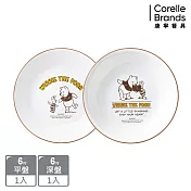 【康寧餐具 CORELLE】小熊維尼 復刻系列 6吋盤兩件組-B04