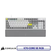 CORSAIR 海盜船 K70 CORE SE RGB 有線機械式電競鍵盤 線性紅軸 白色 中文