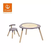 Stokke 挪威 MuTable V2 多功能遊戲桌入門組 (一桌一椅) - 丁香紫