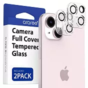 Araree Apple iPhone 15/15 Plus 鏡頭保護貼(2片裝)(透明)