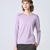 【荒野wildland】女輕能量纖維親膚保暖衣0B12661-59 M 芋紫色