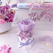 【Floral M】法式香榭小野玫永生香氛擴香花 晨曦紫（贈送5ml香氛油）