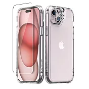 Araree Apple iPhone 15 Plus 保護殼+保護貼(3合1超值組)