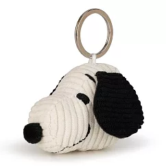 BON TON TOYS Snoopy史努比燈芯絨鑰匙圈─奶油 4.5cm