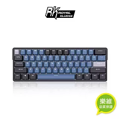 【RK】61 PLUS 60% 藍牙三模無線機械鍵盤K黃軸 RGB 靛藍|中文