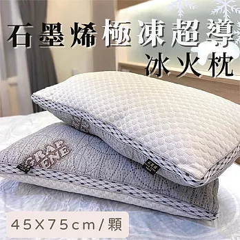 【家購網嚴選】石墨烯極凍超導冰火枕 1入(45X75cm)