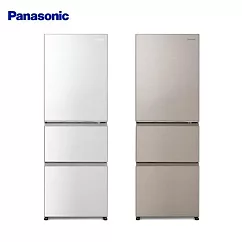 Panasonic 國際牌 ECONAVI 385L三門變頻電冰箱(全平面鋼板) NR─C384HV ─含基本安裝+舊機回收 W1(晶鑽白)