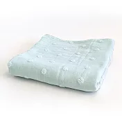 日本草木染水玉浴巾 - 飛燕草藍