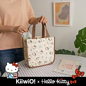 Hello Kitty x Kiiwi O! 聯名款.空氣感鋪棉衍縫托特包 ALTHEA 白