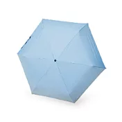 傘霸 終身保修迷你布丁傘 極輕降溫黑膠抗UV晴雨傘(手開傘/體感降溫/摺疊傘/輕量傘) 淺藍