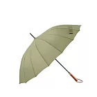 MECOVER Pro 風格原木抗風直立傘(極致撥水傘布) -盤古綠