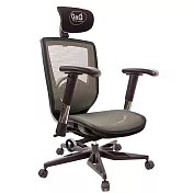 GXG 高背全網 電腦椅 (電競腳/2D滑面金屬扶手) TW-83F6 KGA6
