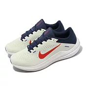 Nike 慢跑鞋 Air Winflo 10 男鞋 米白 藍 紅 緩震 路跑 運動鞋 DV4022-006