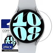 Araree 三星 Galaxy Watch 4/5/6 (40/44mm) 強化玻璃保護貼(2片裝) 44mm