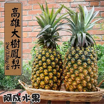 【阿成水果】高雄大樹鳳梨(2支/3.5kg/盒)