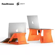 【iSwift】Pi系列 2代多功能萬用折疊桌 筆電專用折疊桌 車用桌板 (加大版) -橘色