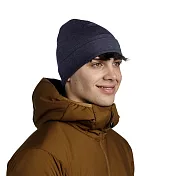 【西班牙BUFF】耐寒 500 gsm-美麗諾羊毛精靈帽- 素面靛藍