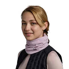【西班牙BUFF】保暖織色 250 gsm美麗諾羊毛頭巾─ 紫色沙灘