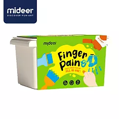 《MiDeer》── 可洗式手指顏料+工具套組 ☆