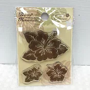 日本Decola Hancoleine 夏威夷 植物系列 水晶印章(共三款) -扶桑花