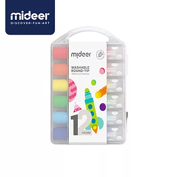 《MiDeer》-- 幼兒圓頭可洗彩色筆(12色) ☆