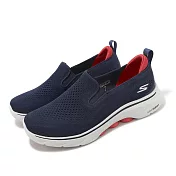 Skechers 健走鞋 Go Walk 7-Proctor 2 男鞋 深藍 紅 懶人鞋 針織 休閒鞋 套入式 216637NVRD
